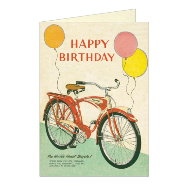 Card Happy Birthday Bicycle