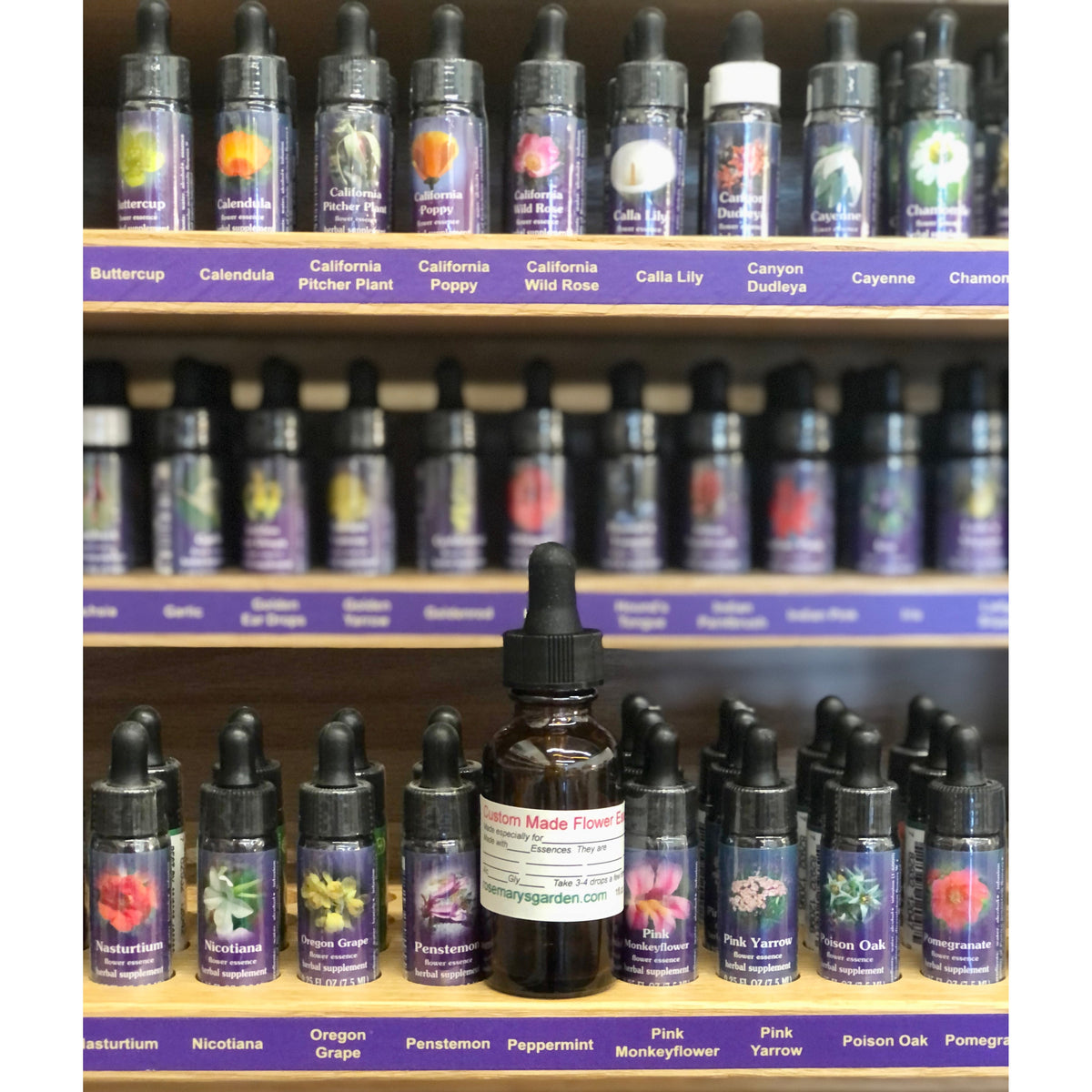 Custom Flower Essence Dosage Blends Rosemary's Garden