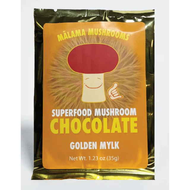 Superfood Mushroom Chocolate Organic Bar 35grams - Golden Mylk