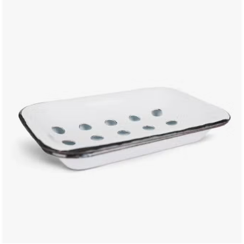 
                  
                    Farmhouse White Metal Soap Dish
                  
                