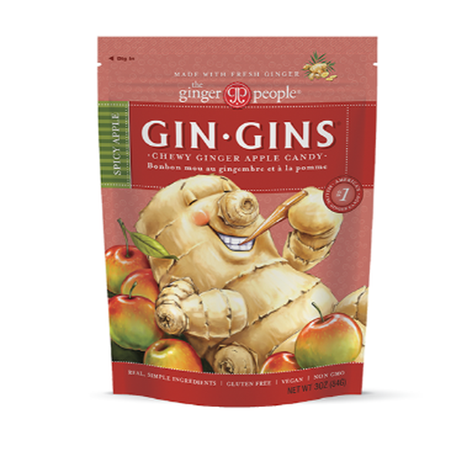 GIN GINS® Spicy Apple Ginger Chews