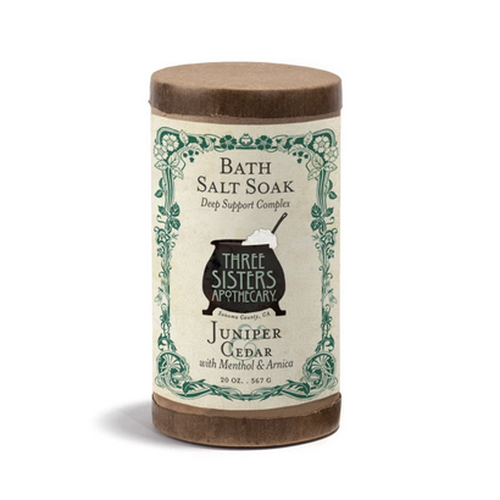 Bath Salt Soak Juniper Cedar with Menthol & Arnica