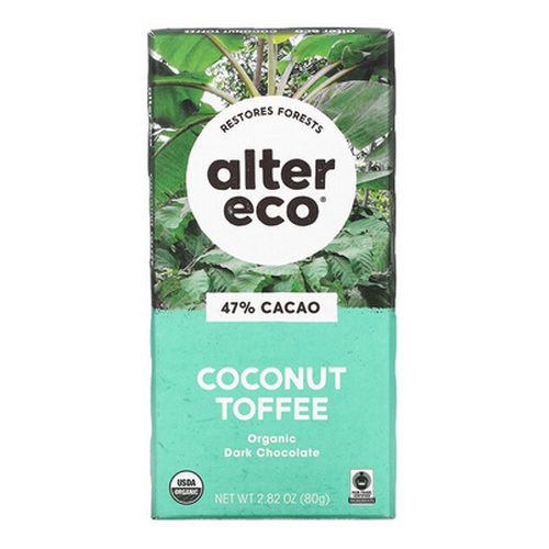 Alter Eco Dark Salted Coconut Toffee 47%