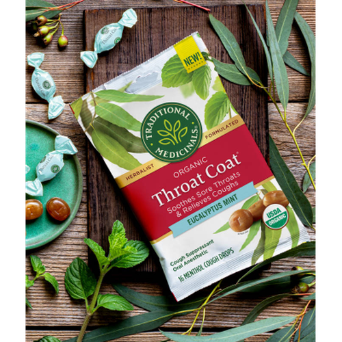TM Throat Coat Cough Drops; Eucalyptus Mint