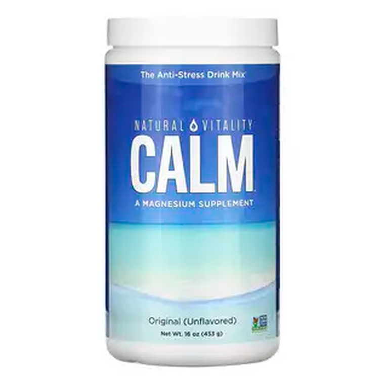 Calm Supplement Powder by Natural Vitality 16oz