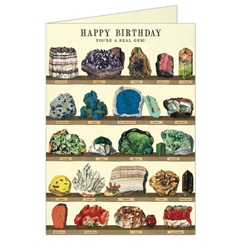 Card Happy Birthday Mineralogie