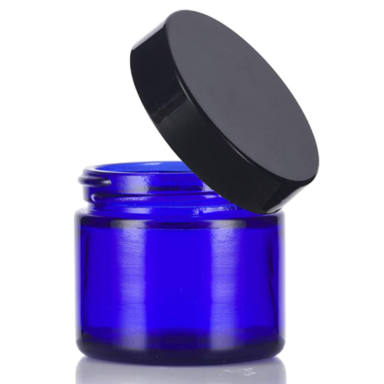 Blue Glass Jars 2oz