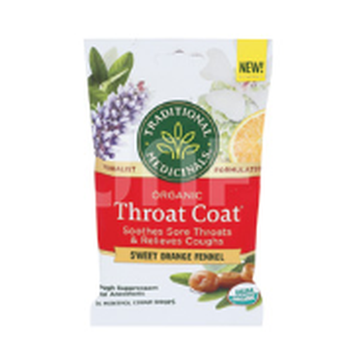 TM Throat Coat Cough Drops; Orange Fennel