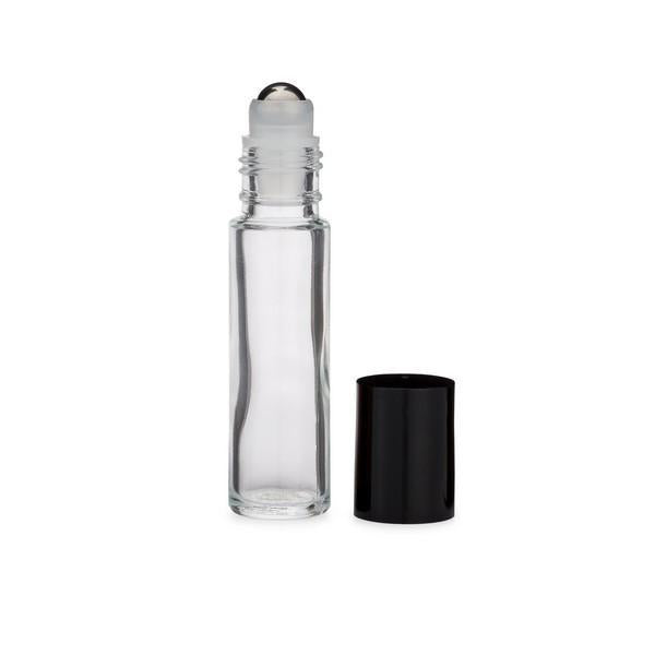 Clear Glass Roll-On with Stainless Ball 10 ml