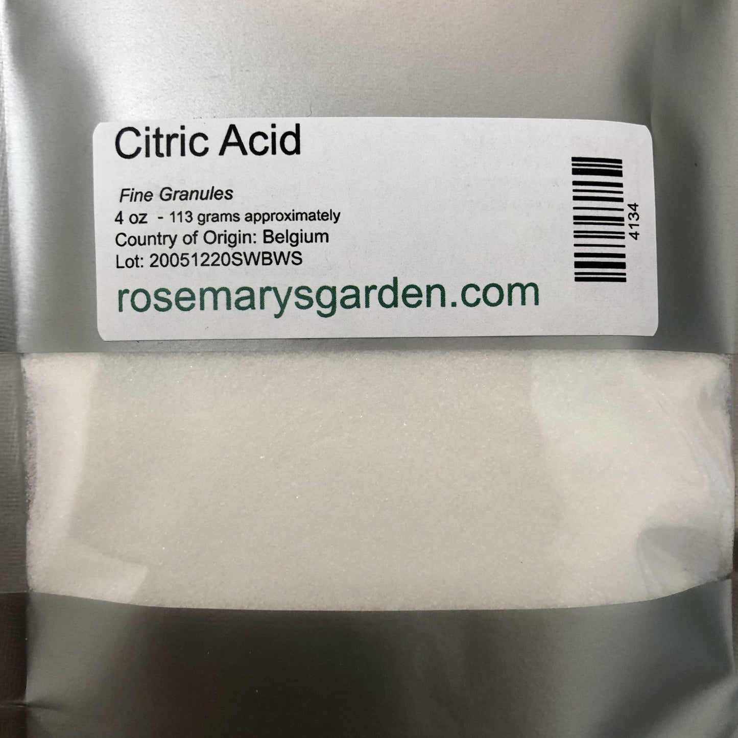 Citric Acid Fine Granules 1oz.