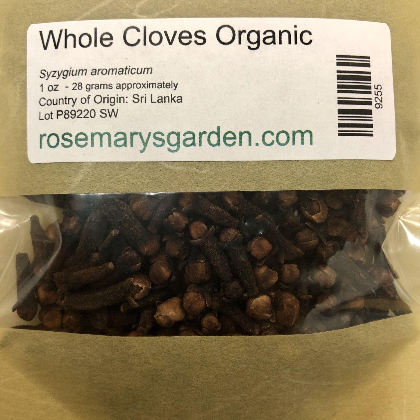Cloves Whole Organic 1oz