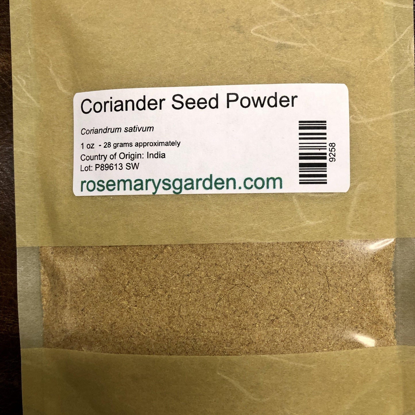 Coriander Seed Powder Organic 1oz