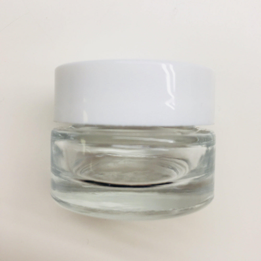 Clear glass Lip Gloss Tub