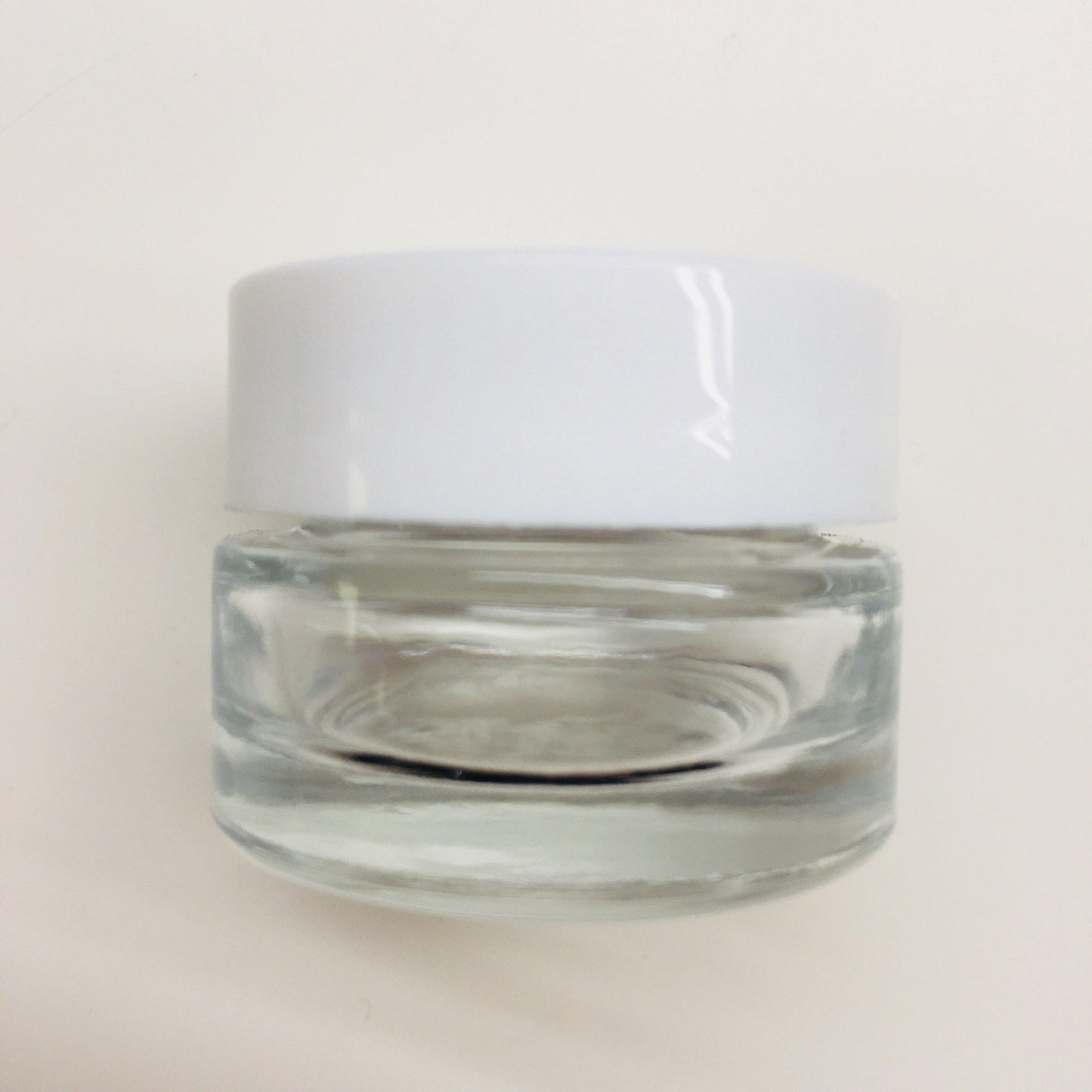 Clear glass Lip Gloss Tub