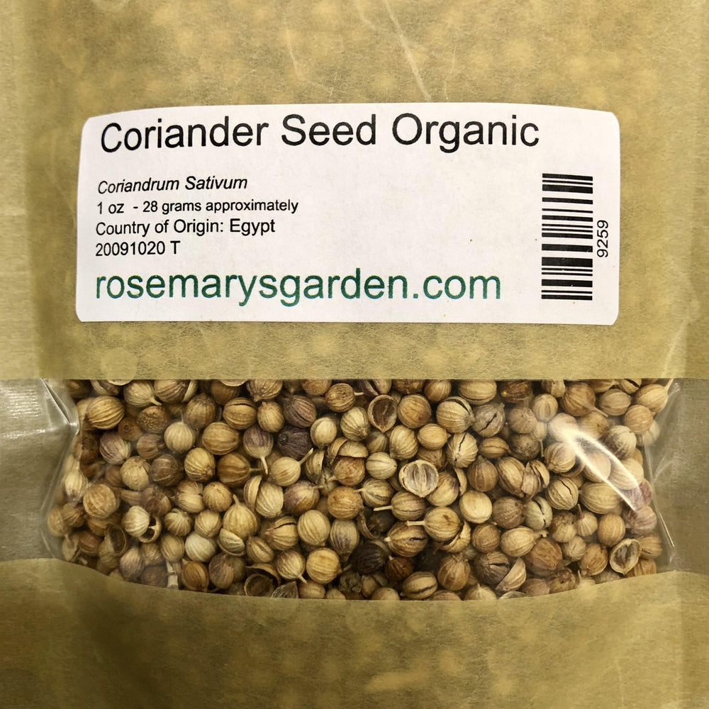Coriander Seed Whole Organic by the oz.