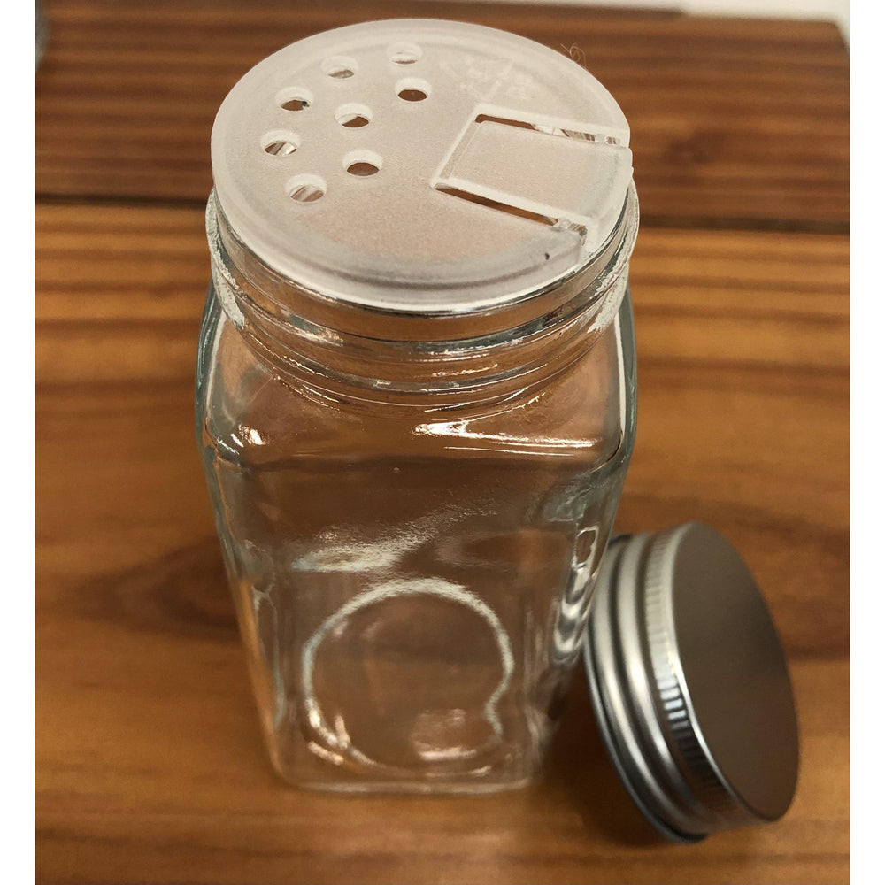 Mini Mason Jar Spice Organization Using 4 oz Glass Jars - Blue and